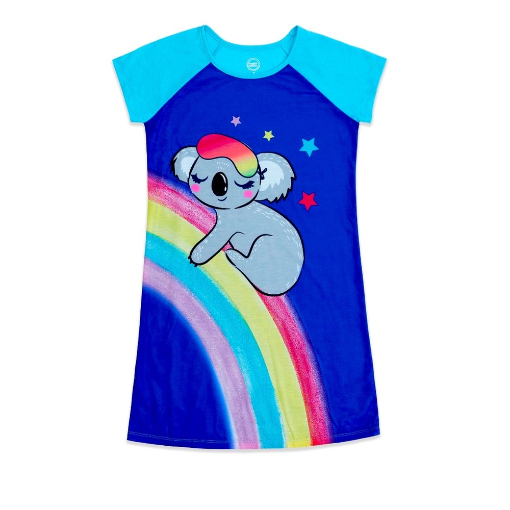 Girls Koala Rainbow Sleep Gown 2 piece